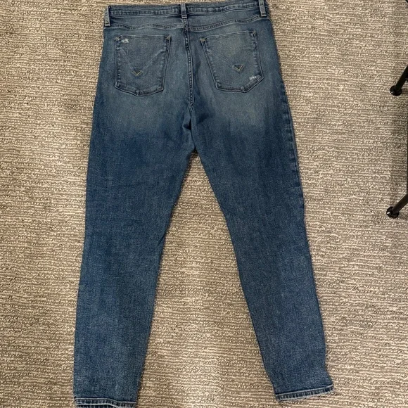 Hudson Jeans Barbara Super Skinny Blue Distressed Jeans - Picture 4 of 4
